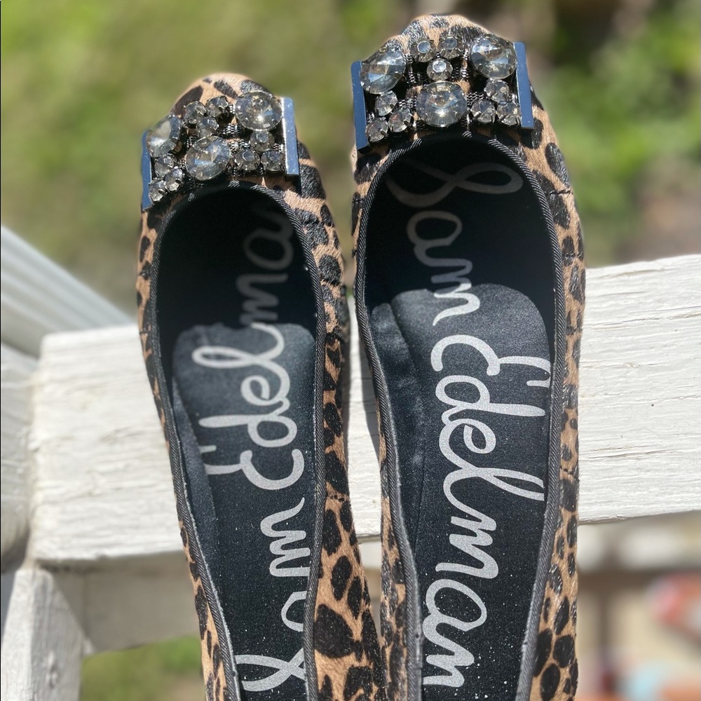 Sam Edelman Black Jewel Embellished Flats